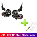 Neuer QKZ VK1 4DD In-Ear-Kopfhörer HIFI DJ Monito Laufsport-Kopfhörer Ohrstöpsel-Kopfhörer-Ohrhörer ZS10 ZS6 fone de ouvido audifonos
