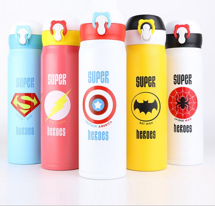 350/500 ML Cute Cartoon Garrafa Termica Thermobecher Thermos Edelstahl Isolierflasche für Kinder Mädchen Männer Wasserflasche