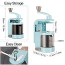 LMETJMA Spiralizer Gemüseschneider mit 4 rotierenden Klingen Mandolinenschneider Cutter Pasta Spaghetti Zucchini Nudeln Maker KC0214