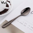 8 stücke Teelöffel Edelstahl Kaffeelöffel Kreative Gold Mini Löffel Bunte Dessert Eisportionierer Geschirr Set für Party