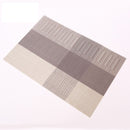 WHQ 4 STÜCKE 40 x 30 cm Tischsets PVC Esstisch Matte Disc Bowl Pads Untersetzer Wasserdichte Tischdecke Pad Moderne rutschfeste Unterlage