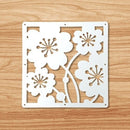 12-teilige 29 x 29 cm hängende Paravents Wohnzimmer Teile von Paneelen Trennwand Kunst DIY Dekoration weißes Holz Kunststoffgarn