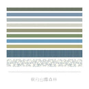 10 Teile/los Vintage Grid Stripe Washi Tape Klebeband Diy Scrapbooking Aufkleber Label Craft Masking Tape Japanisches Briefpapier