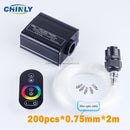 16W RGB Fiber Optic Star Light Ceiling Kit LED Lights Engine RF Touch Control 2m 3m 4m Optical Fiber Cable