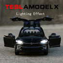 1:32 Tesla MODELL X Legierungs-Auto-Modell Diecasts u. Spielzeug-Fahrzeuge Spielzeug-Autos Freies Verschiffen-Kind spielt für Kinder Weihnachtsgeschenke Jungen-Spielzeug