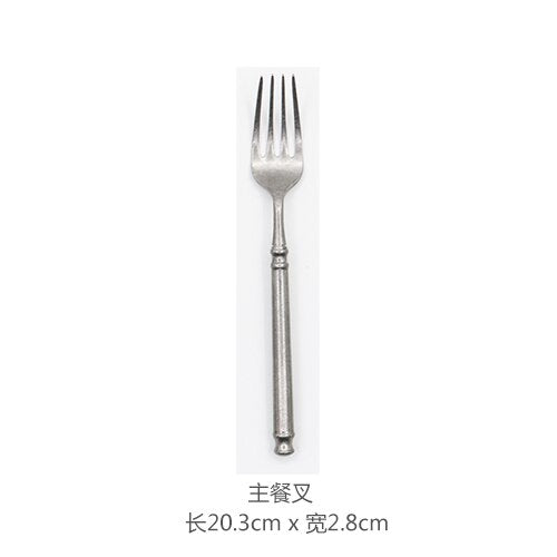 A66 Internet Red Man Recommend Beautiful Scrub Kitchen Western Cutlery Set Steak Coffee Dessert Series Retro Special Tableware