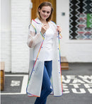 Erwachsene Männer Frauen Lange Dicke Regenbekleidung Universal Regenmantel Wasserdichter Poncho Wandertour Regenmantel Mit Kapuze Kostenloser Versand