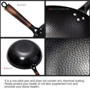 Gusseisenpfanne aus Eisen, nicht beschichtet, allgemeine Verwendung für Gas- und Induktionsherde, chinesische Wok-Kochgeschirr, Pfanne, Küchenwerkzeuge