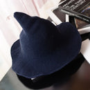 Halloween-Hexenhut Herren- und Damenwolle Strickmütze Fashion Solid Hat Diversified entlang der Hut-Freundin-Geschenke