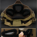Máscara táctica de malla de hierro multifunción con casco rápido y gafas tácticas Airsoft Hunting Motorcycle Sport Play