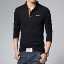 Heißer Verkauf 2022 neue Herbst Männer T-Shirt Mode Blumendruck V-Ausschnitt Langarm T-Shirt Herren Kleidung Trend Casual Top T-Shirt Männer 5XL