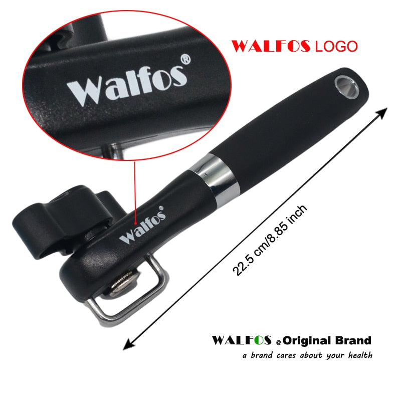 WALFOS Cans Opener Professional Ergonomic Manual Can Opener Side Cut Manual Can Opener Kitchen Accessories