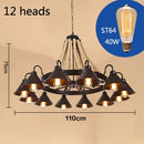 American Chandelier Rural Loft Iron Retro Industrial Wind Restaurant Bar Bekleidungsgeschäft Hot Pot Internet Cafe Boat Chandelier