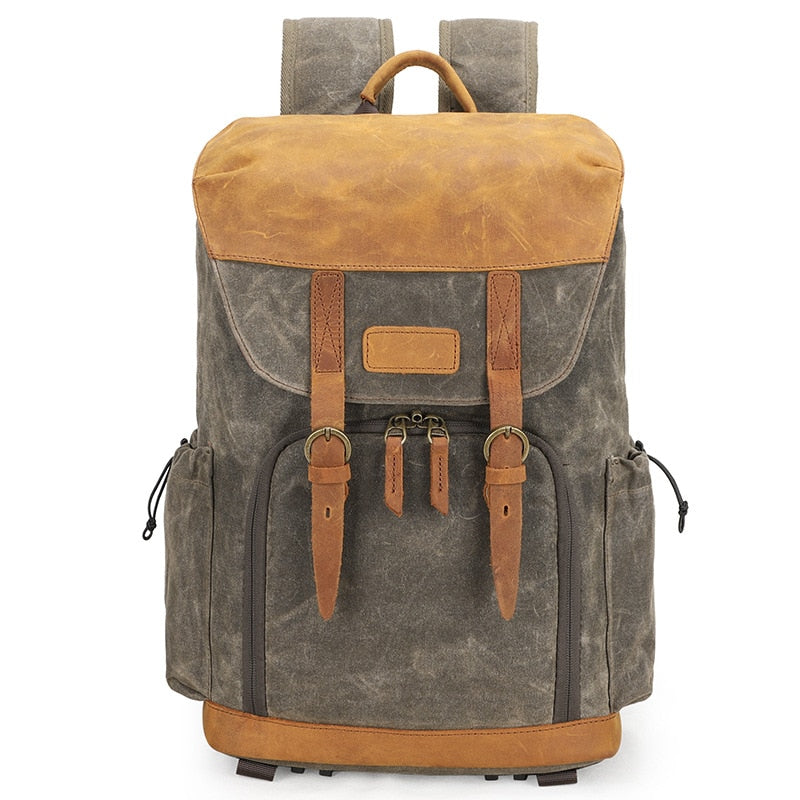 Photography Batik Waterproof Canvas Portable Camera Backpack Video Shoulders Soft Pad Bag fit 15.4inch Laptop Men Outdoor Case