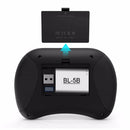 Rii X8+ I8+ 2,4 G Mini-Wireless-Tastatur mit Touchpad Sprachsuche LED-Hintergrundbeleuchtung, wiederaufladbarer Li-Ion-Akku für Android-TV-Box-PC