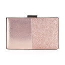 Damen Pailletten Abendtaschen Rosa Kupplung Geldbörse und Handtasche Patchwork Design Leder Damen Tasche Hochzeit Umhängetasche ZD1178