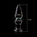 Pyrex Glass Butt Plug Anal Dildo Crystal Beads Ball Fake Penis Female Masturbation Male Adult Sex Toys for Women Men