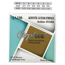 Orphee 6-teilige Akustikgitarrensaiten QA-Serie Folk Hexagonal Stahlkern 80/20 Bronzedraht Super Light Tension Gitarrenzubehör