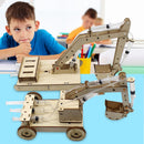 STEM Spielzeug für Kinder Pädagogisches Wissenschaft Experiment Technologie Spielzeug Set DIY Hydraulikbagger Modell Puzzle Gemaltes Kinderspielzeug