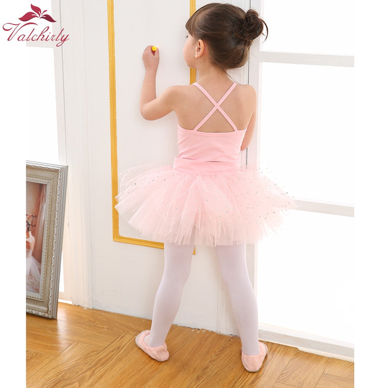 Nuevo mono de ballet, trajes de baile para niñas, leotardo para niños, tutú, bailarina, ropa de Ballet brillante para niñas