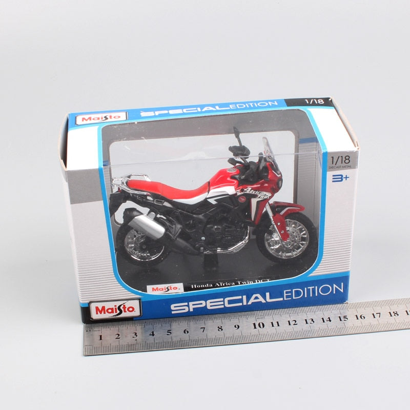 1:18 escala Maisto honda CRF1000L Africa Twin DCT 2016 aventura deporte diecast motocicleta juguete modelo todoterreno bicicleta vehículo réplica