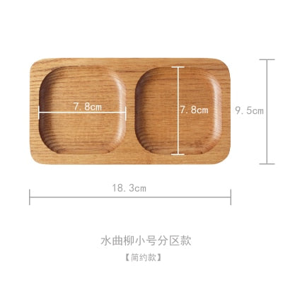 Japan Style Wood Desserts Plate Eco Natural Creative Fruits Cutting Boards No Paint Food Serving Trays Sushi Plates Tableware