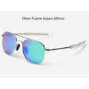 Moda negro ejército americano militar polarizado piloto gafas de sol para hombre marca americana gafas de sol polarizadas ópticas Oculos De Sol