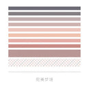 10 Teile/los Vintage Grid Stripe Washi Tape Klebeband Diy Scrapbooking Aufkleber Label Craft Masking Tape Japanisches Briefpapier