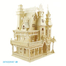 Puppenhaus aus Holz Miniaturmöbel Spielzeug DIY Montage Puppenhaus Mini-Puppenhaus für Mädchen Geschenke Kinder 3D-Puzzles Spielzeug