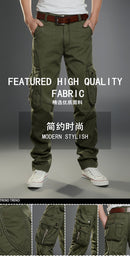 Cargo Pants Men Combat SWAT Army Military Pants Cotton Many Pockets Stretch Flexible Man Casual Trousers  Plus Size 28- 38 40
