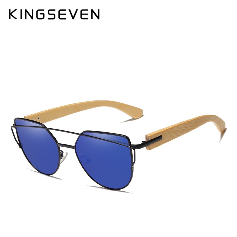 KINGSEVEN Handmade Holz Sonnenbrille Herren Bambus Sonnenbrille Damen Brand Design Original Holzbrille Oculos de sol masculino