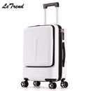 Letrend New Fashion 24 Zoll Fronttasche Rollgepäck Trolley Passwortbox 20' Boarding Koffer Frauen Reisetasche Trunk