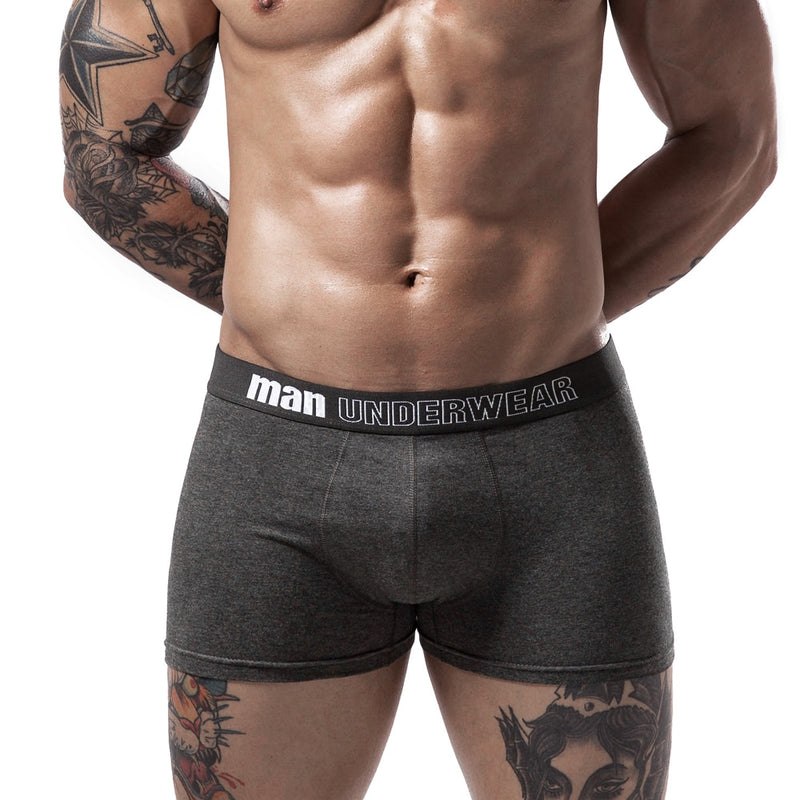 Männer Unterwäsche Boxer Baumwolle Mann Kurze Atmungsaktive Solide Herren Flexible Shorts Boxer Männliche Unterhose