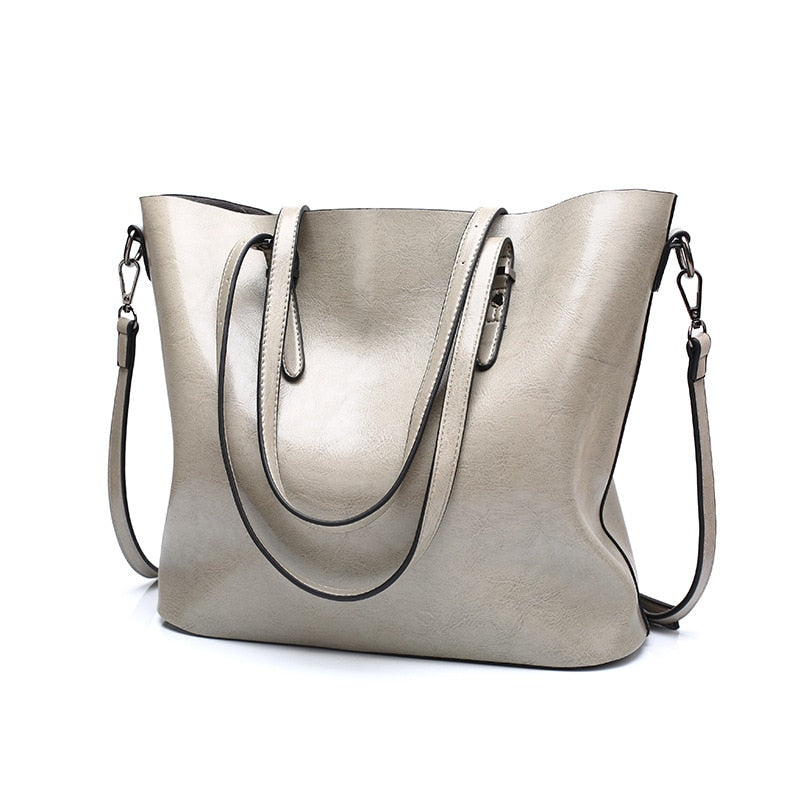 Bolsos de hombro de diseñador de lujo para mujer, bolsos de cuero de gran capacidad, bolsos de cuero al óleo, bolso cruzado para mujer, bolso de mano, Bolsas femeninas