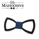 Mahoosive Holz Fliege Männer Bräutigam heiraten Groomsmen Hochzeitsfeier Bunte gravierte Schmetterlings-Krawatten Herren-Holzfliege