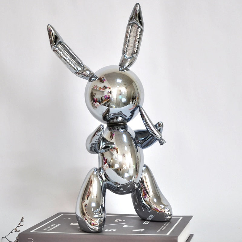 balloon rabbit sculpture home decoration art and craft garden decoration creative statue