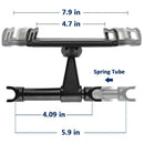 Univerola Autohalterung Rücksitzhalterung Ständer Verstellbare Autohalterung Handyhalterung Tablethalterung 5-10 Zoll Halterung für Telefon