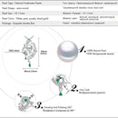 FENASY 925 Sterling Silber Luxus Phoenix Anhänger Halskette Smaragd Bohemian Party Natürliche Süßwasserperlen Halsketten Für Frauen