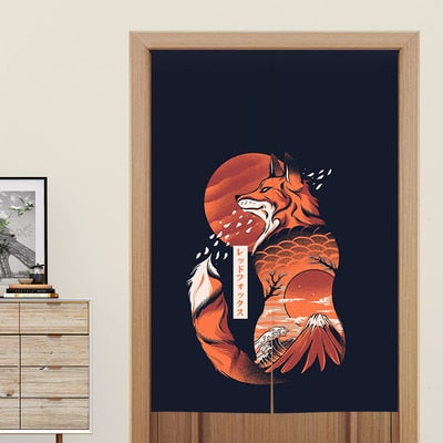 Japanese Style decorative door curtain fabric cloth home screens partition bathroom sushi kitchen restaurant curtains