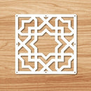 12-teilige 29 x 29 cm hängende Paravents Wohnzimmer Teile von Paneelen Trennwand Kunst DIY Dekoration weißes Holz Kunststoffgarn