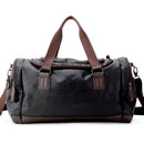 Bolso de lona de viaje informal de alta calidad, bolsos de cuero PU para hombre, bolsos de viaje de gran capacidad, bolso de mensajero negro para hombre, bolso de mano JXY815