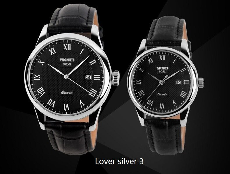 2020 SKMEI brand watches men quartz business fashion casual watch full steel date women lover couple 30m waterproof wristwatches