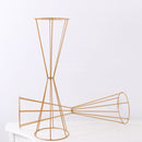 70 CM/50 CM Blumenvasen Gold/Weiß Blumenständer Metall Road Lead Hochzeit Herzstück Blumen Rack Für Event Party Dekoration