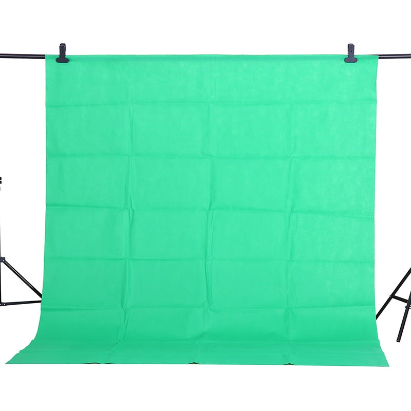 CY Hot Sale 1.6x2m Green Cotton Non-pollutant Textile Muslin Photo Backgrounds Studio Photography Screen Chromakey Backdrop