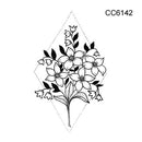 Rocooart New Arrival Tattoo Woman Taty Old School Fake Tattoo Body Art Temporary Tattoo Sticker For Female Couple Taty Sticker