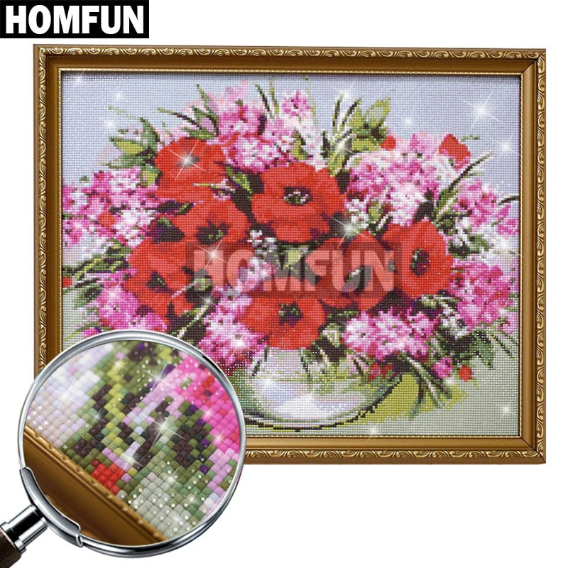 HOMFUN Full Square/Round Drill 5D DIY Diamond Painting „Religious Buddha“ 3D Diamond Embroidery Cross Stitch Home Decor A18554