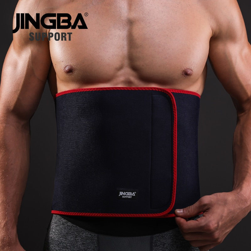 JINGBA SUPPORT New Back waist support sweat belt waist trainer waist trimmer musculation abdominale fitness belt Sports Safety