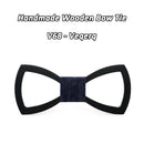 Mahoosive Holz Fliege Männer Bräutigam heiraten Groomsmen Hochzeitsfeier Bunte gravierte Schmetterlings-Krawatten Herren-Holzfliege