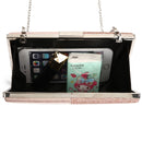 Damen Pailletten Abendtaschen Rosa Kupplung Geldbörse und Handtasche Patchwork Design Leder Damen Tasche Hochzeit Umhängetasche ZD1178