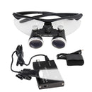 Dentallupe Dentallabor Medizinische Lupe Dentallupe Binokular 3.5/2.5X Scheinwerfer Zahnärzte Scheinwerfer 5W Stoffkoffer